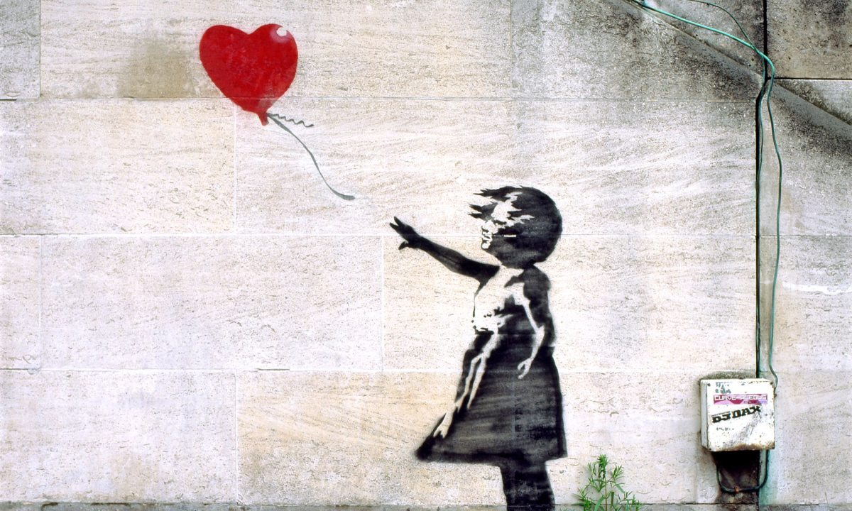 "Girls with Ballon", Banksy