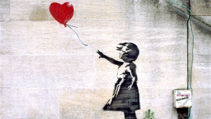 "Girls with Ballon", Banksy