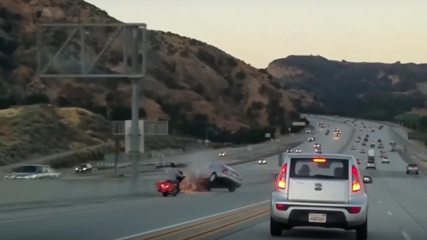 Ira al conducir - Accidente en carretera