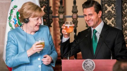 Angela Merkel y Peña Nieto