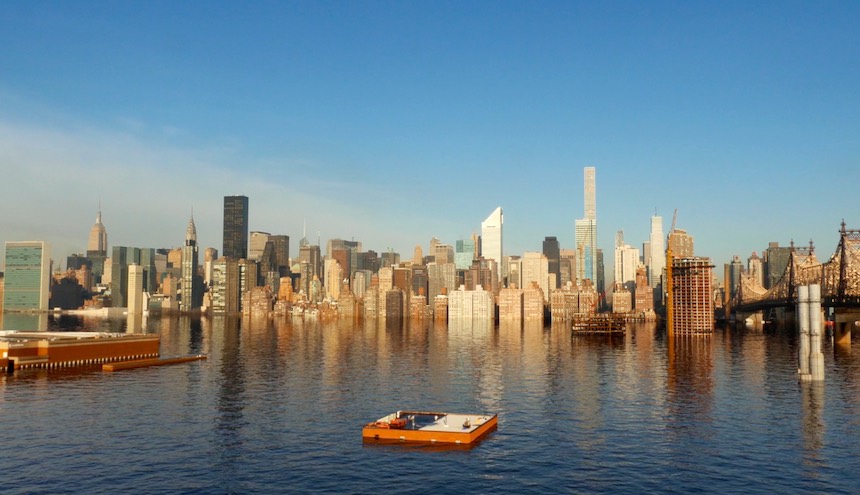 Nueva York inundada - Proyecto de los artistas Claire&Max