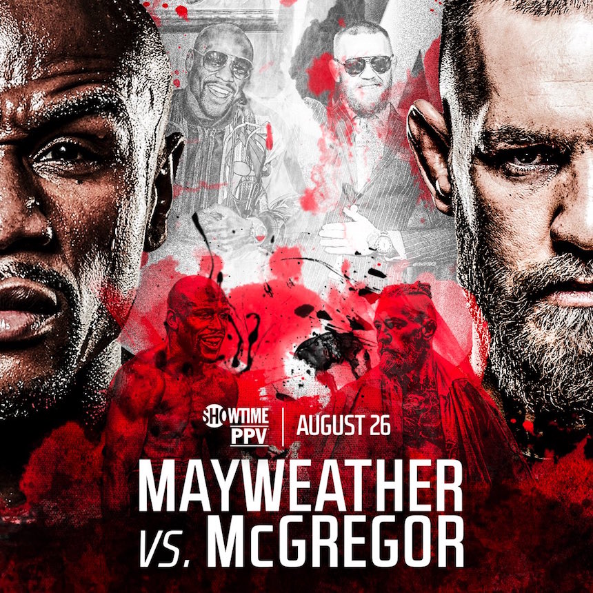 poster oficial mayweather vs mcgregor