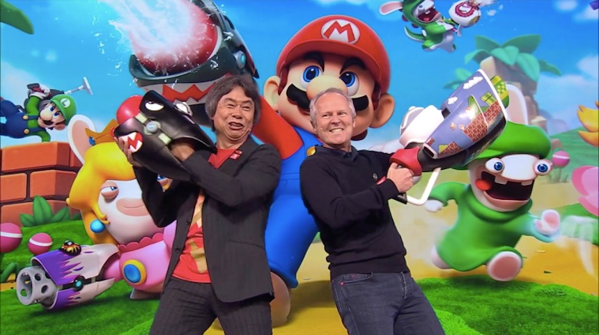 Shigeru Miyamoto y Yves Guillemont
