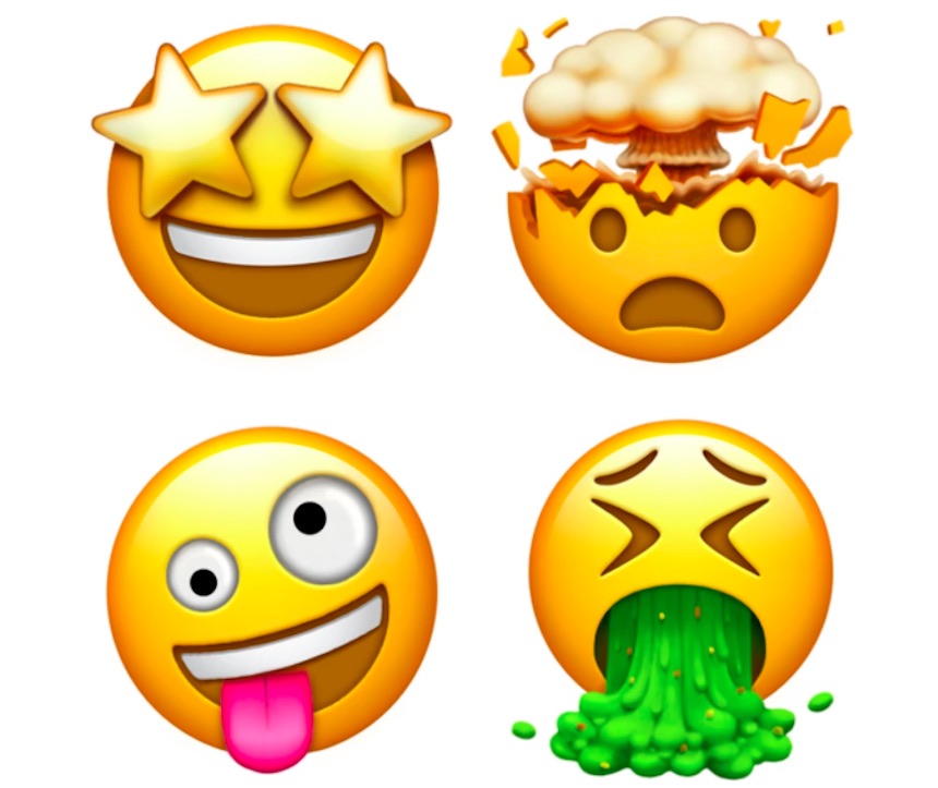 Emojis de expresiones faciales