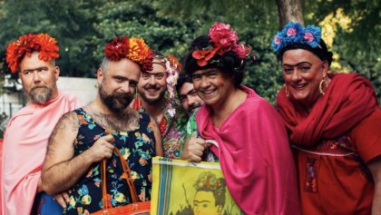 Frida Fest - Reunión de personas disfrazadas como Frida Kahlo