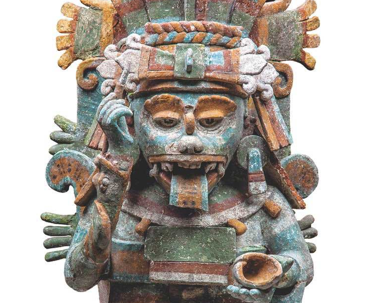 escultura maya