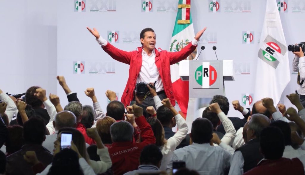 Peña Nieto durante la XXII Asamblea Nacional del PRI