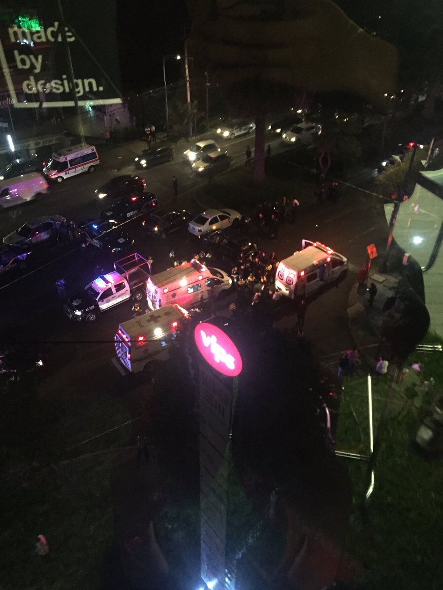 Imágenes de la balacera en Paseo de Las Palmas