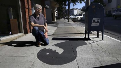 Artista callejero - Trabajo con sombras