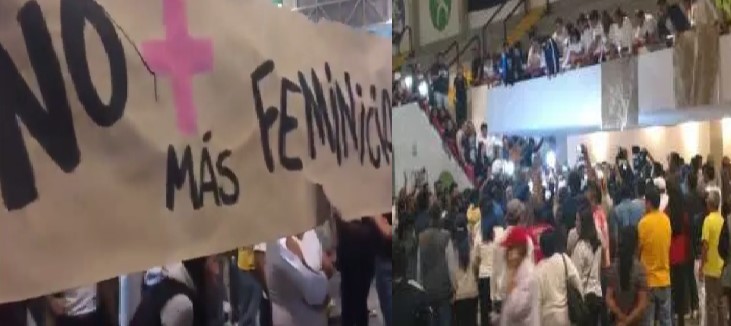 Protesta contra Indalecio Ríos, edil de Ecatepec