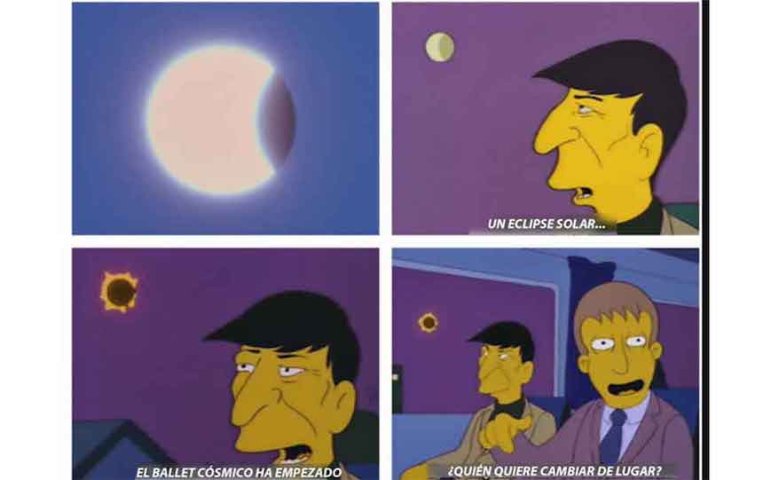 Memes del eclipse - Los Simpson