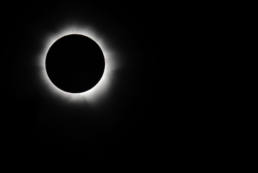 Eclipse solar visto desde Estados Unidos
