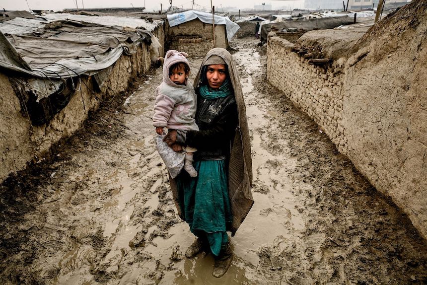Madre e hija en Afganistán