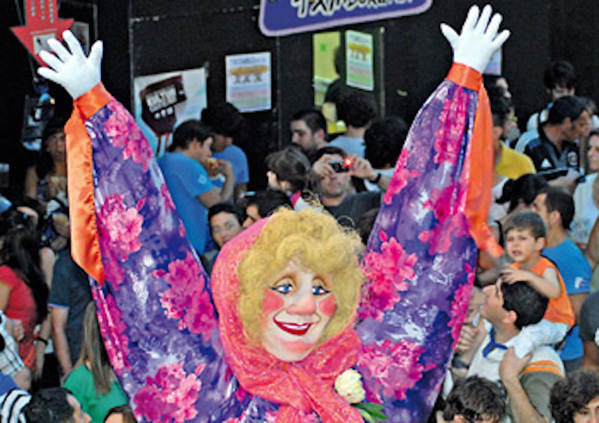 Marijaia, mascota de la Semana Grande en Bilbao