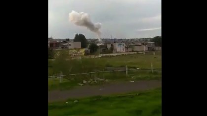 Explosión en taller de Tultepec