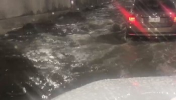 Inundación en túnel de Mixcoac