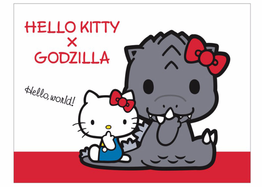 Hello Kitty y Godzilla