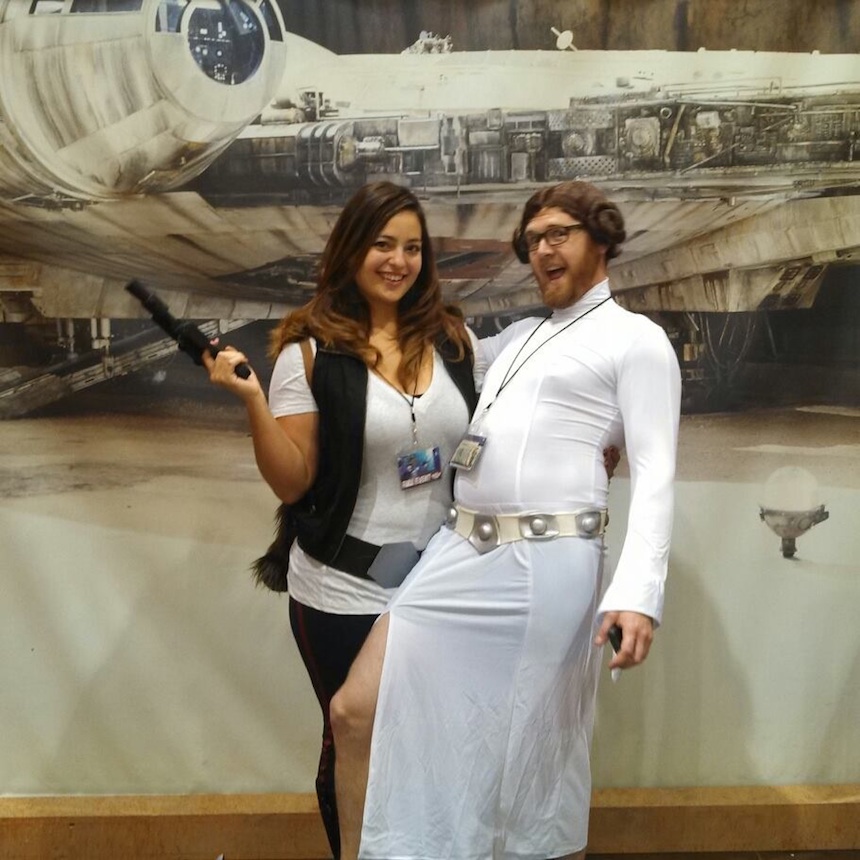 Disfraces para parejas de Halloween - Han Solo y Leia