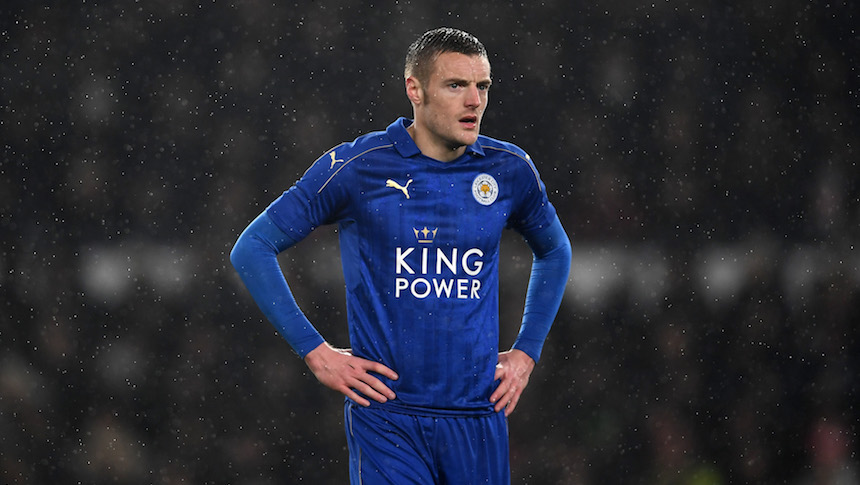 Jamie Vardy, delantero del Leicester City