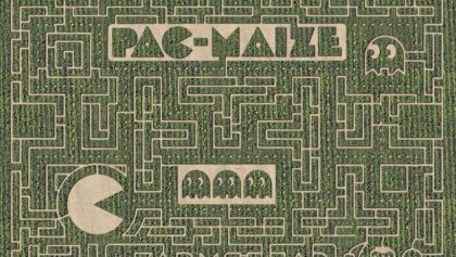 Laberinto de maíz estilo Pac-Man
