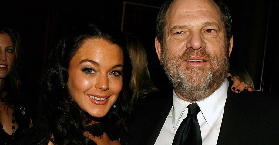 Lindsay Lohan defiende a Harvey Weinstein y luego borra su post