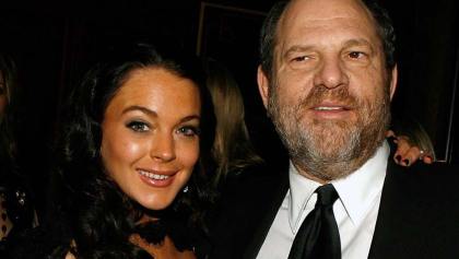 Lindsay Lohan defiende a Harvey Weinstein y luego borra su post