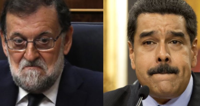 Mariano Rajoy y Nicolás Maduro