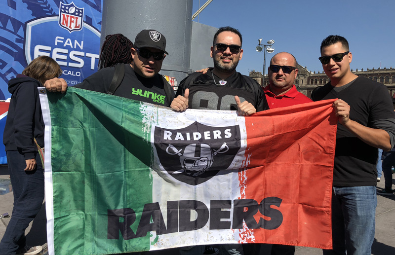 Fans Raiders NFL en Mexico