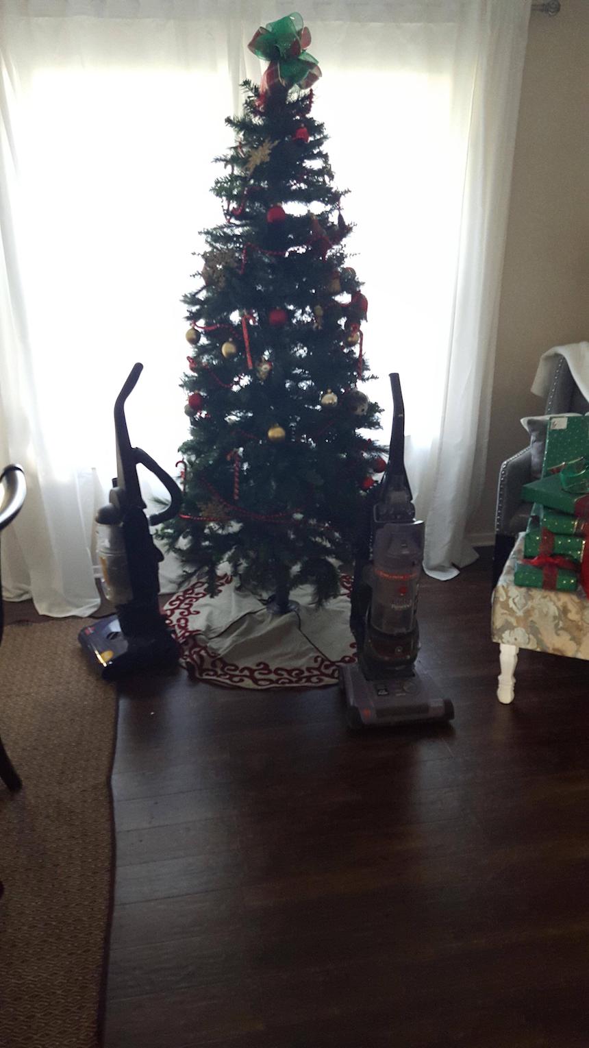 Protegiendo árboles de Navidad - Aspiradoras