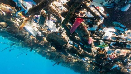 Échate un chapuzón en el mar de basura en Honduras