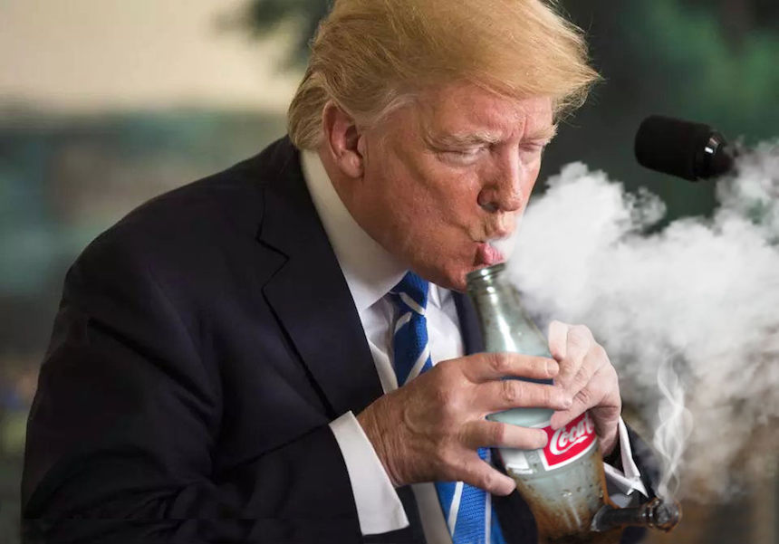 Donald Trump y Photoshop - Marihuana