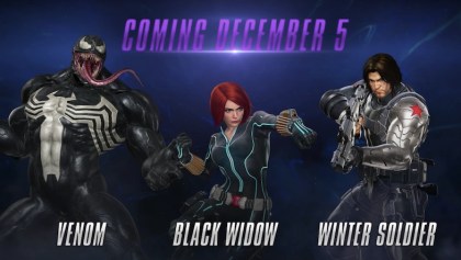 Venom, Black Widow y Winter Soldier en Marvel vs Capcom Infinite