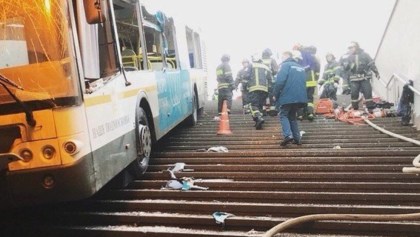 Autobús arrolla peatones en Rusia