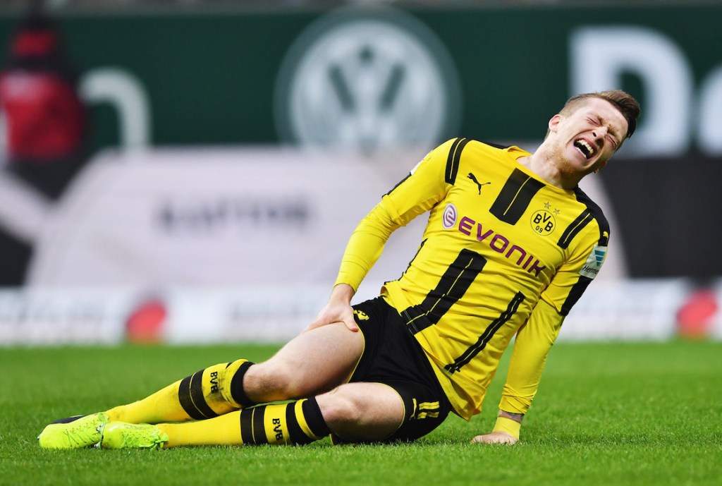 Las malditas lesiones atacaron gacho a Marco Reus en el Borussia Dortmund