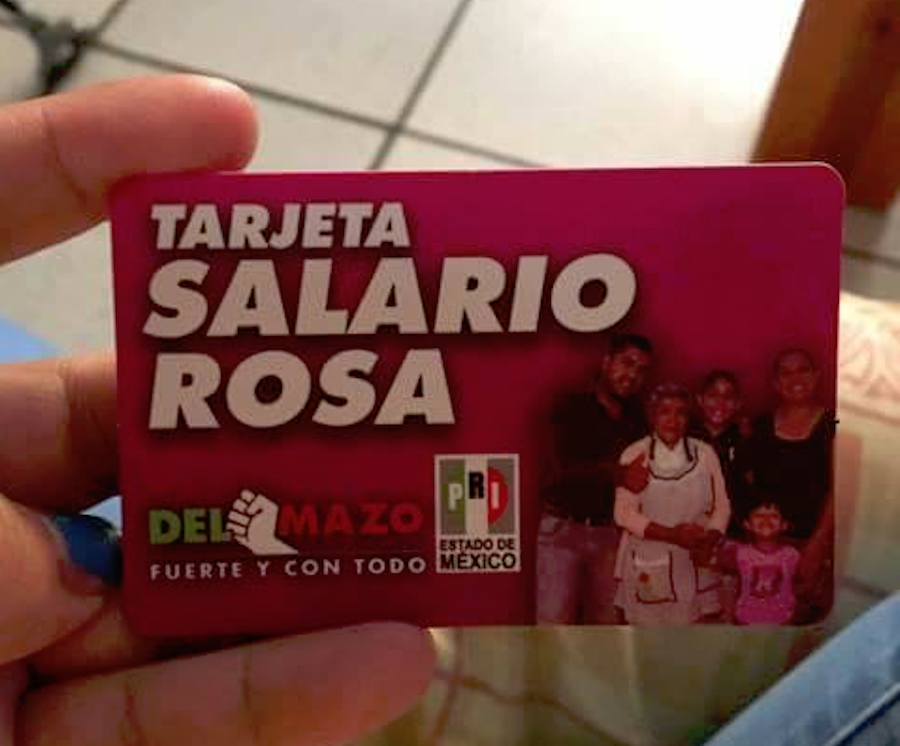 Tarjeta Salario Rosa