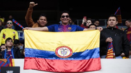 El sabor colombiano invadió el estadio del Barcelona