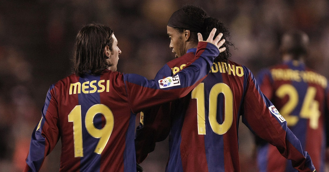 Se vale llorar: La emotiva despedida de Messi a Ronaldinho