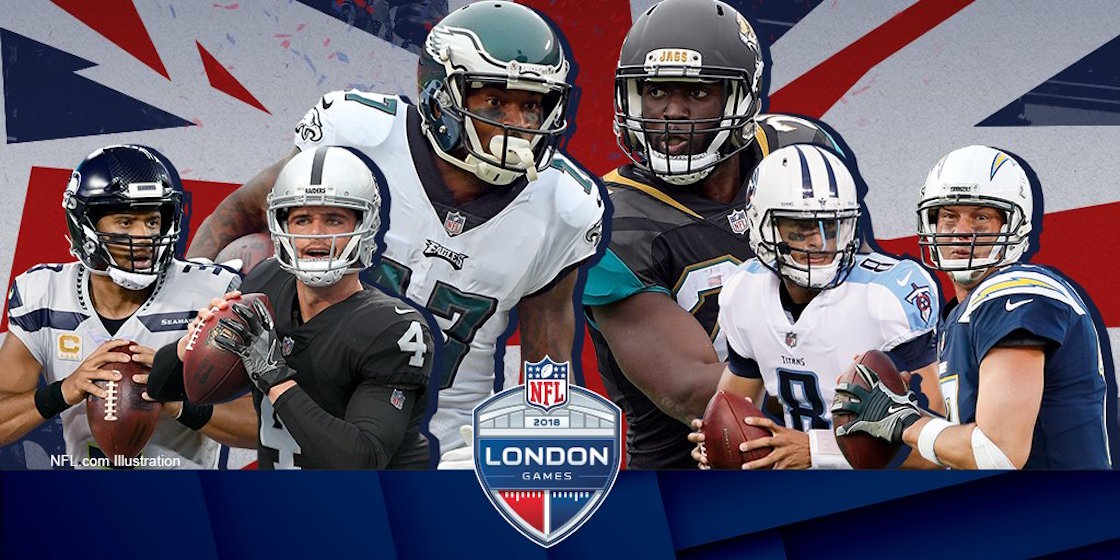 ¡La NFL tendrá tres partidazos en Londres para este 2018!