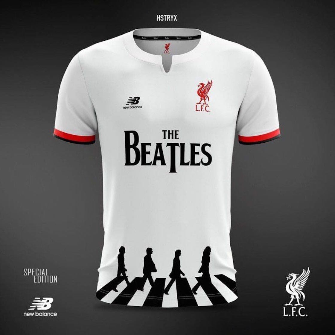 Un diseñador hizo una playera genial del Liverpool y los Beatles