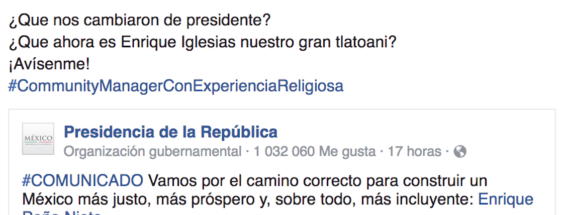 Confunden a Enrique Iglesias y Enrique Peña Nieto