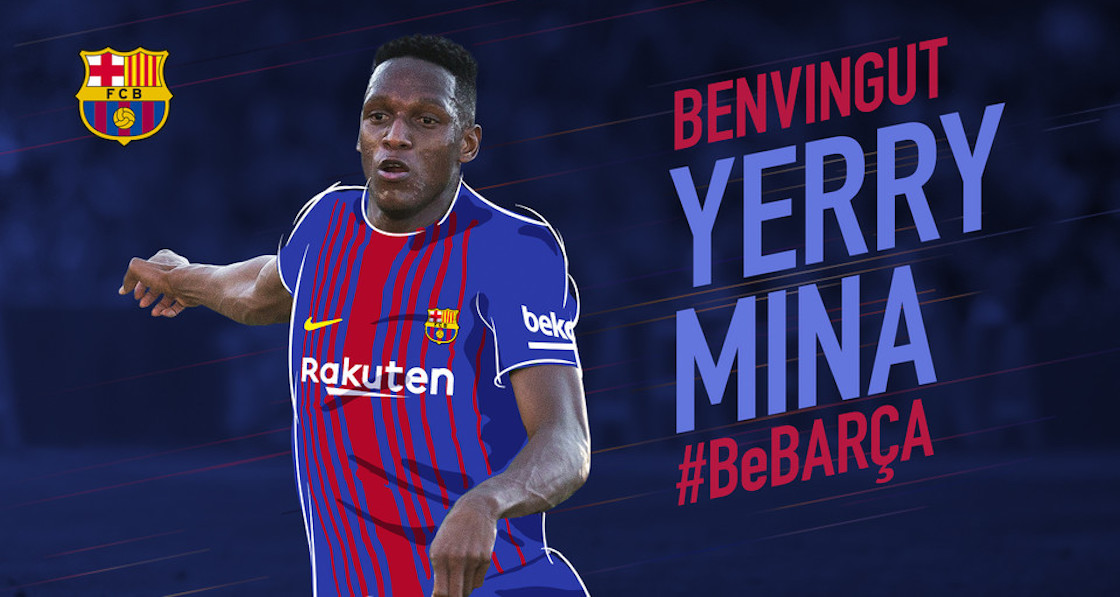 Oficial: Barcelona ficha al colombiano, Yerri Mina