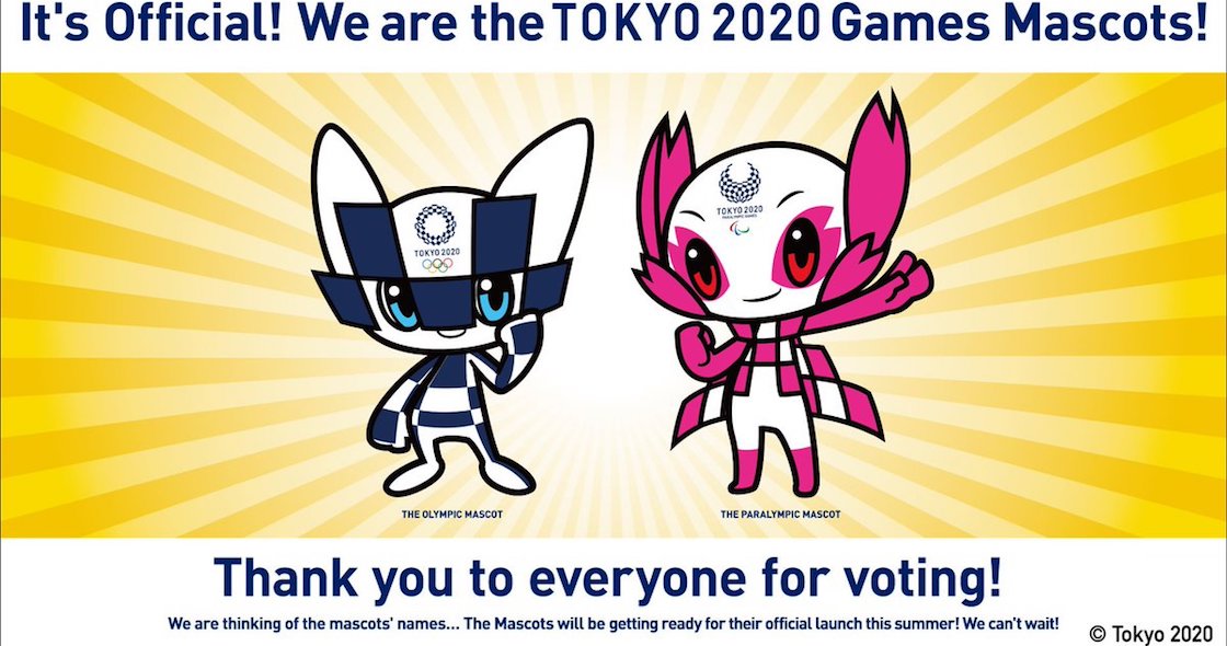 ¡Los Juegos Olímpicos de Tokyo 2020 ya tienen mascotas!