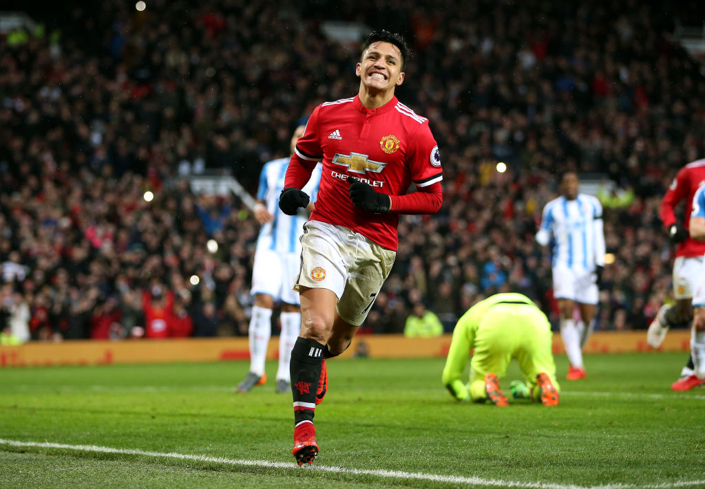 primer gol en prremier league de Alexis Sánchez en Old Trafford con el Manchester United