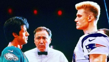 Rocky e Ivan Drago en duelo del Super Bowl LII
