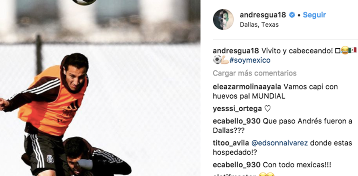 Andrés Guardado Instagram