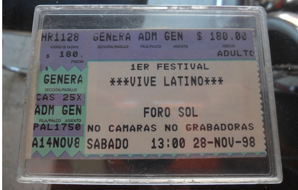Recordar es vivir: Viajemos a 1998 y hablemos un poco del primer Vive Latino