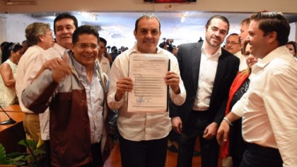 Registro como candidato de Cuauhtémoc Blanco