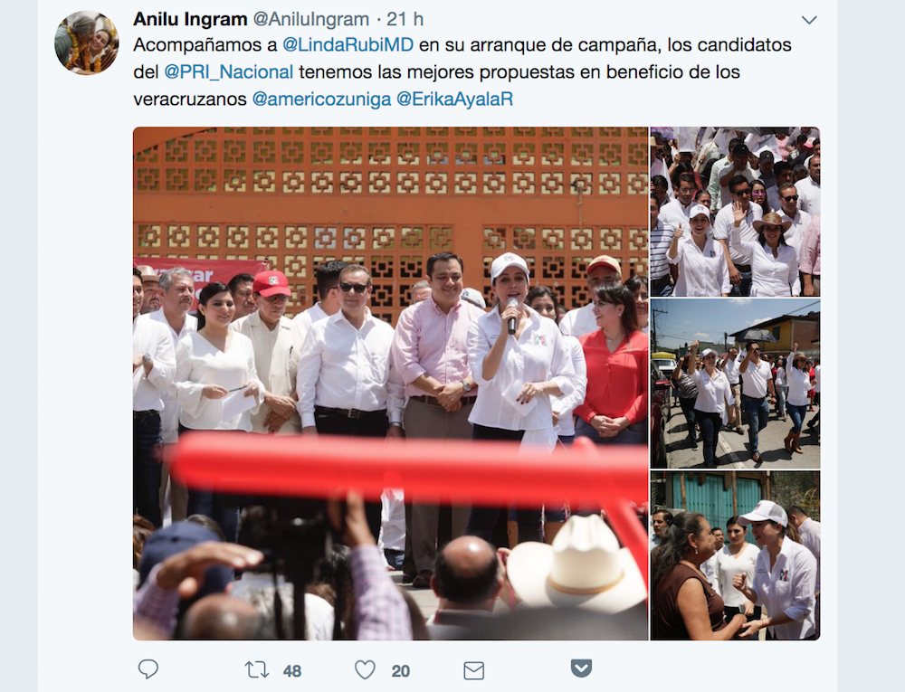 Anilú Ingram busca diputación elecciones 2018