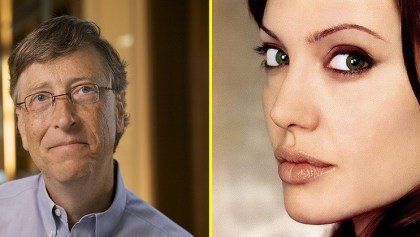 Angelina Jolie y Bill Gates