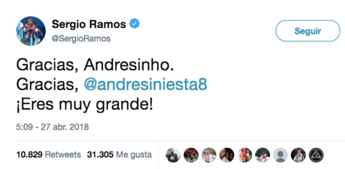 Sergio Ramos Andrés Iniesta